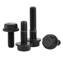 Grade 8.8 Carbon Steel Black Oxide Hex Flange Bolt DIN6921